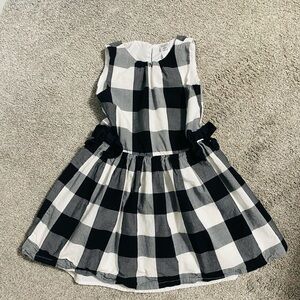 Carters girls black and white plaid party/holiday dress, 6​​​​​